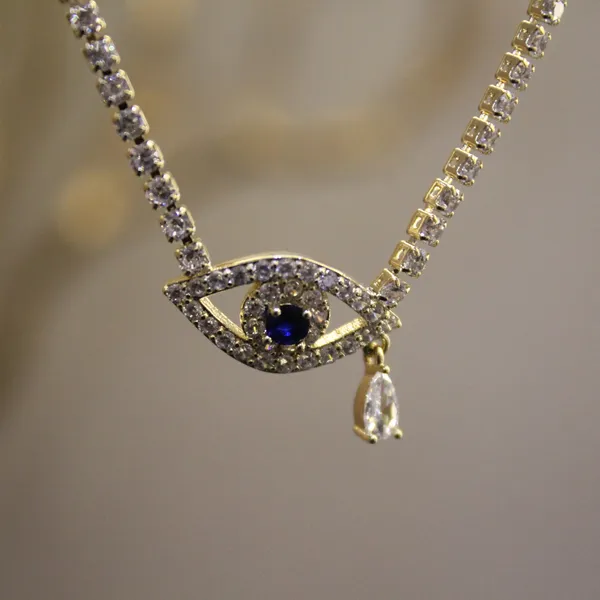 White_&_Golden_Premium_Brass_And_American_Diamond_Neck_Pendant_For_Women