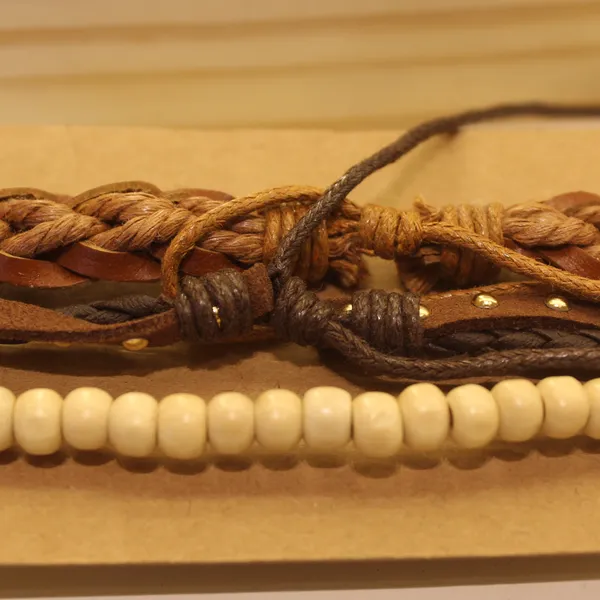 Multi-Layer_Leather_Wooden_Bead__Hand-Woven_Four-Piece_Men's_Bracelet