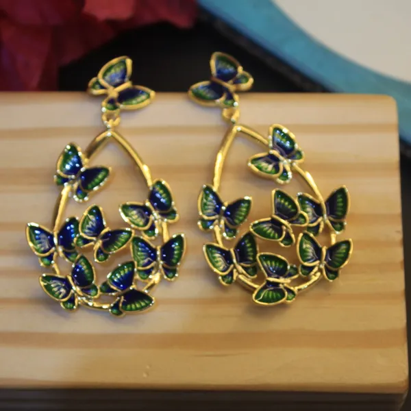 Blue,_Green_&_Golden_Premium_Stainless_Steel_Korean_Earring_For_Women