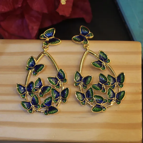 Blue,_Green_&_Golden_Premium_Stainless_Steel_Korean_Earring_For_Women