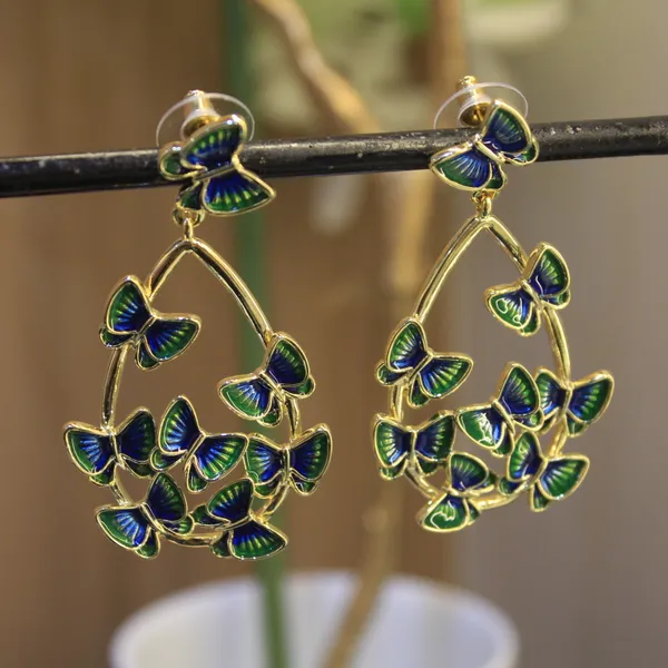 Blue,_Green_&_Golden_Premium_Stainless_Steel_Korean_Earring_For_Women