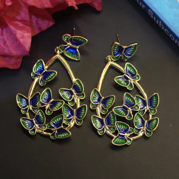 Blue,_Green_&_Golden_Premium_Stainless_Steel_Korean_Earring_For_Women