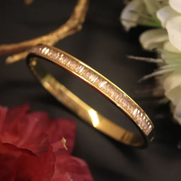 Gold_Plated_Anti_tarnish_Radiance_Row_Pink_Bangle_Styled_Bracelet