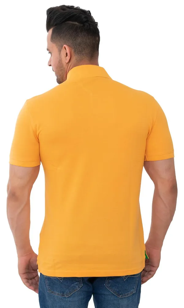 Sunshine_Yellow_Aura_Pure_Cotton_Blend_T-Shirt_For_Men