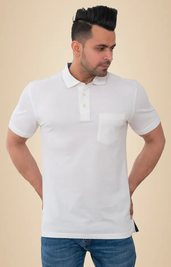 Pearl_White_Classic_Pure_Cotton_Blend_T-Shirt_For_Men