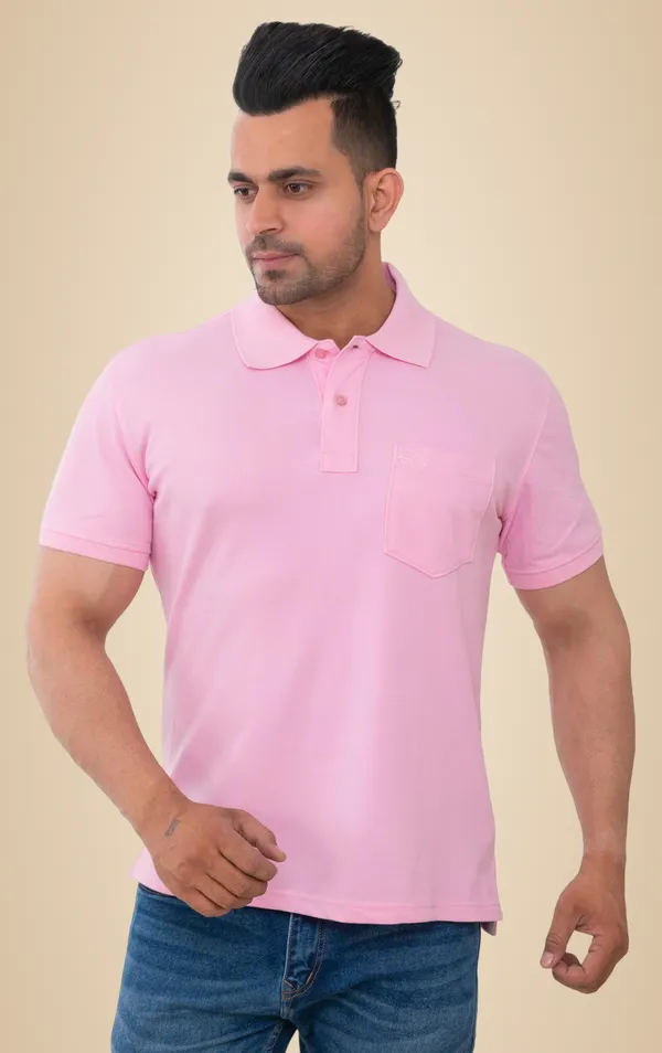 Blush_Pink_Essence_Pure_Cotton_Blend_T-Shirt_For_Men