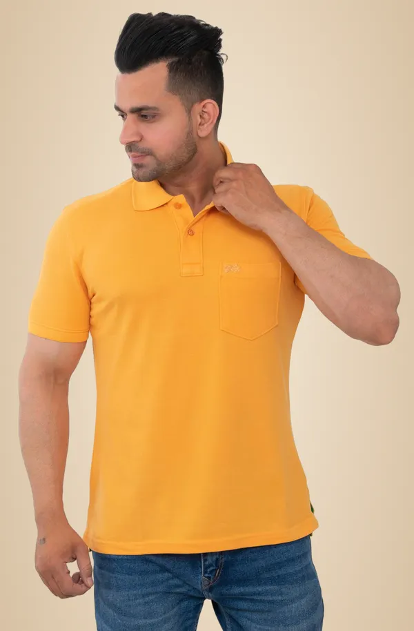 Sunshine_Yellow_Aura_Pure_Cotton_Blend_T-Shirt_For_Men