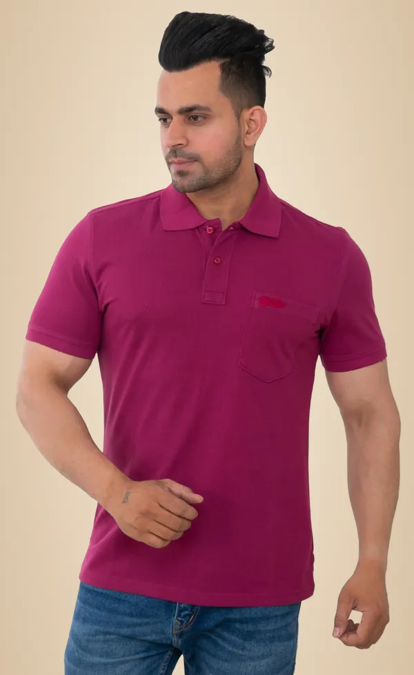 Maroon_Majesty_Pure_Cotton_Blend_T-Shirt_For_Men
