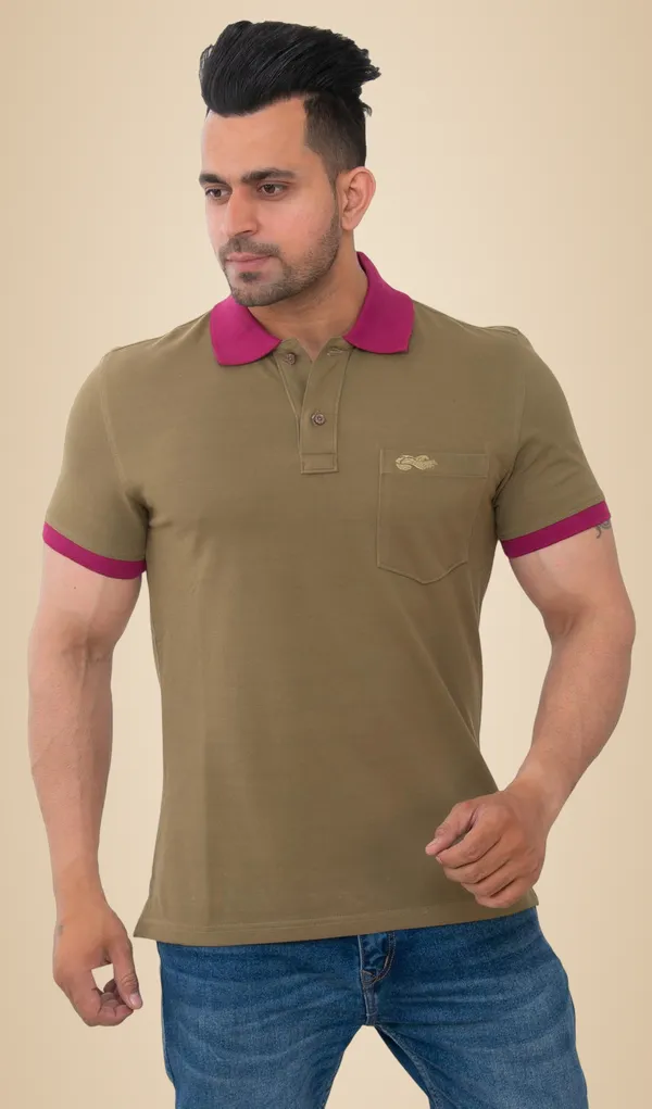 Khaki_Desert_Trail_Pure_Cotton_Blend_T-Shirt_For_Men