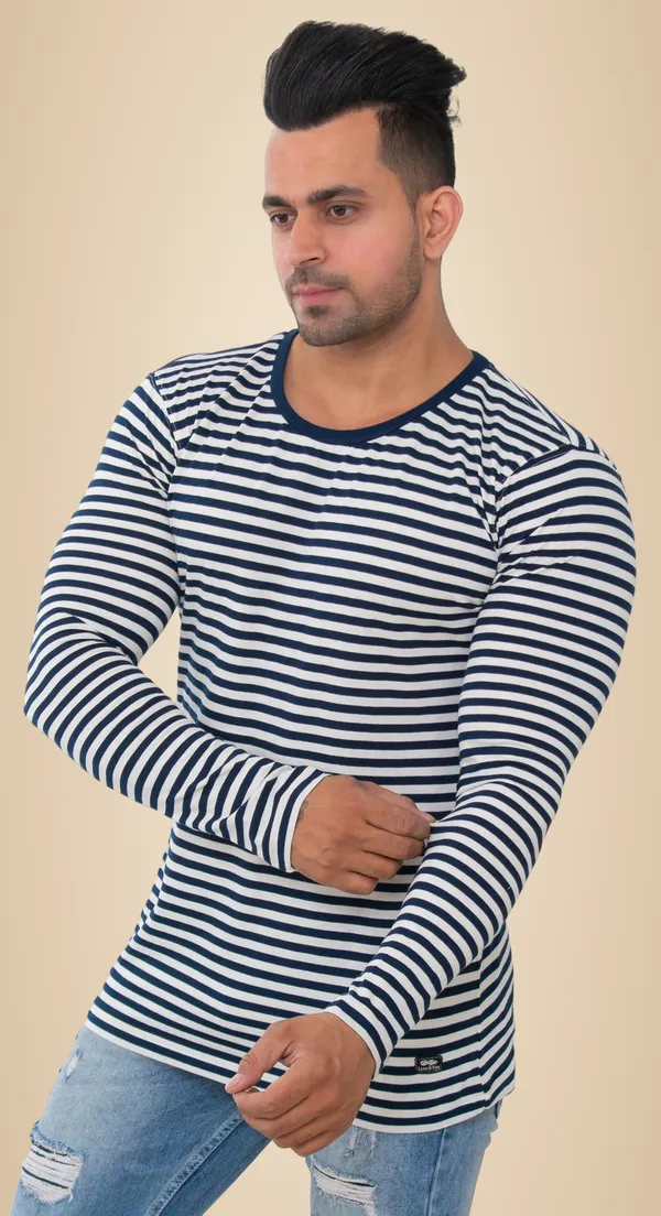 Mono_Black_&_White_Pure_Cotton_Blend_T-Shirt_For_Men
