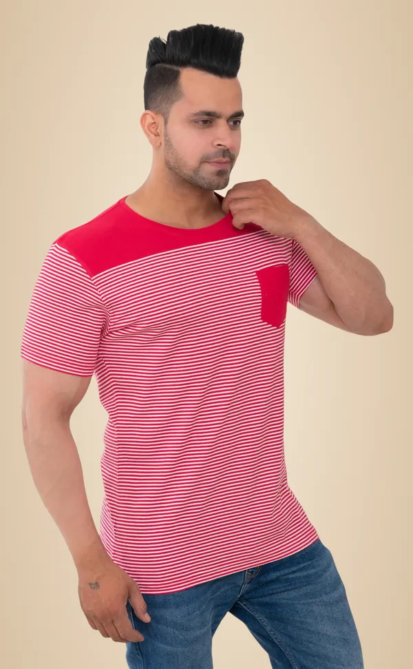 Red_Urban_Spirit_Pure_Cotton_Blend_T-Shirt_For_Men