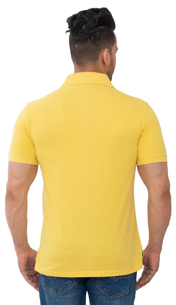 Golden_Yellow_Viva_Pure_Cotton_Blend_T-Shirt_For_Men