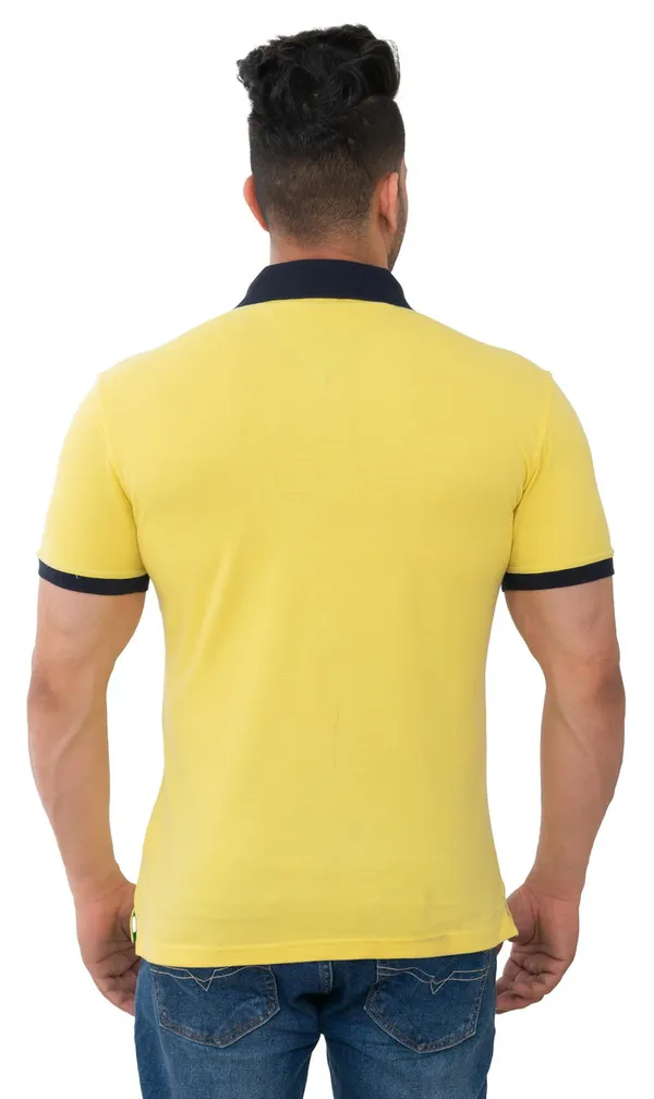 Soft_Light_Yellow_Pure_Cotton_Blend_T-Shirt_For_Men