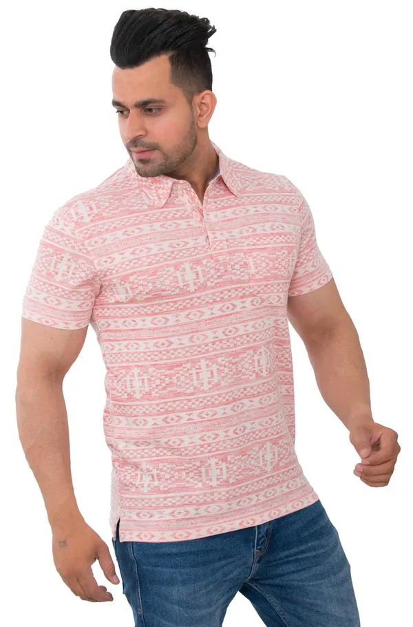 Pink_Rosey_Bloom_Pure_Cotton_Blend_T-Shirt_For_Men