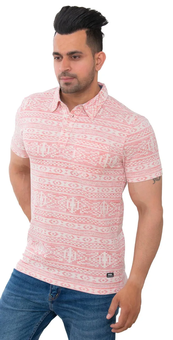 Pink_Rosey_Bloom_Pure_Cotton_Blend_T-Shirt_For_Men