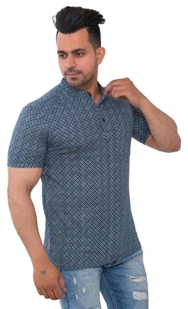 Ocean_Blue_Rise_Pure_Cotton_Blend_T-Shirt_For_Men