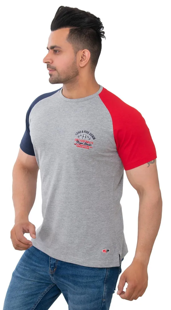 Slate_Grey_Edge_Pure_Cotton_Blend_T-Shirt_For_Men