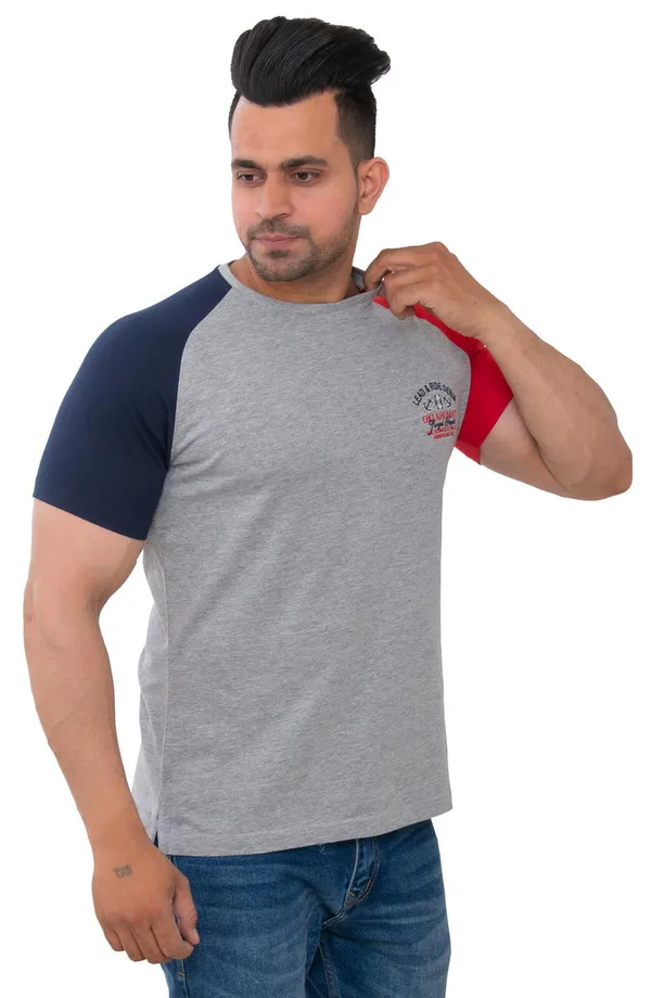 Slate_Grey_Edge_Pure_Cotton_Blend_T-Shirt_For_Men