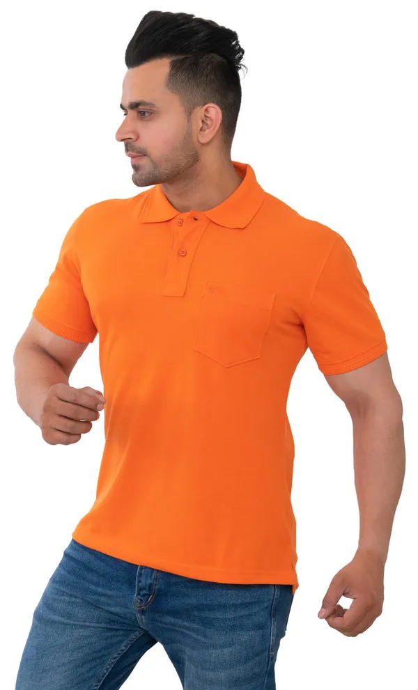 Sunburst_Orange_Pure_Cotton_Blend_T-Shirt_For_Men