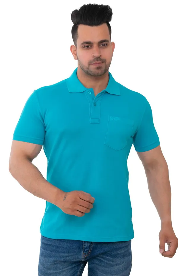 Firozi_Breeze_Pure_Cotton_Blend_T-Shirt_For_Men