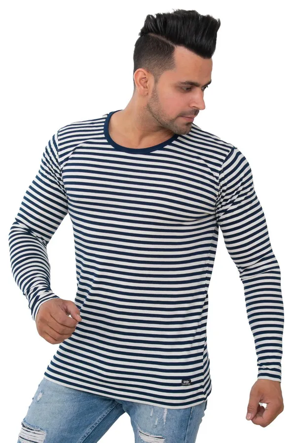 Mono_Black_&_White_Pure_Cotton_Blend_T-Shirt_For_Men