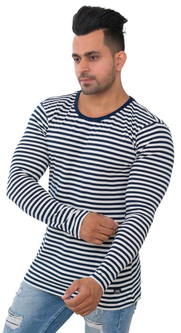 Mono_Black_&_White_Pure_Cotton_Blend_T-Shirt_For_Men
