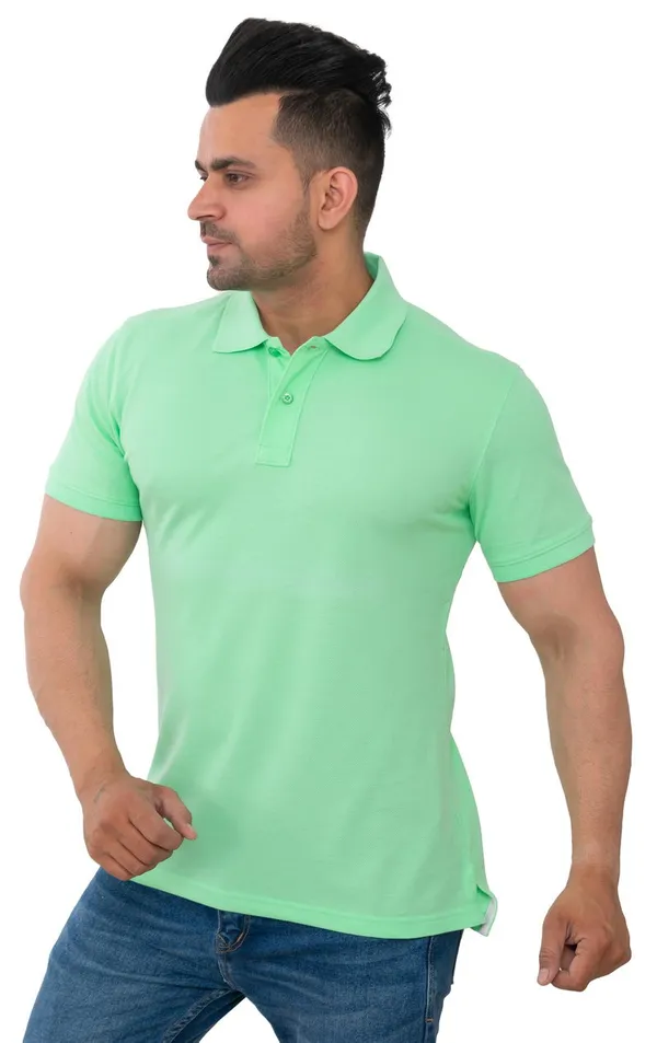 Pastel_Green_Harmony_Pure_Cotton_Blend_T-Shirt_For_Men