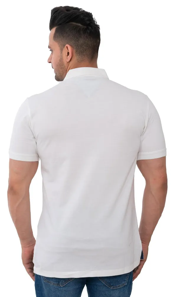 Pearl_White_Classic_Pure_Cotton_Blend_T-Shirt_For_Men