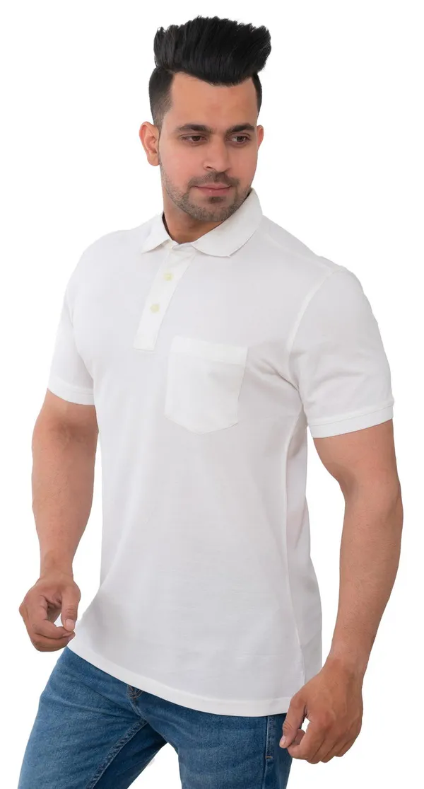 Pearl_White_Classic_Pure_Cotton_Blend_T-Shirt_For_Men