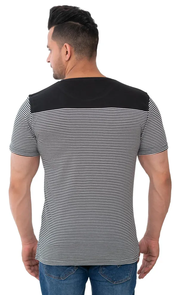 Grey_&_Black_Shadow_Cotton_Blend_T-Shirt_For_Men