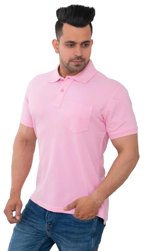 Blush_Pink_Essence_Pure_Cotton_Blend_T-Shirt_For_Men