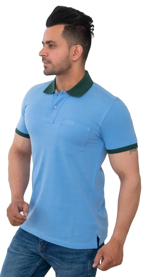 Aqua_Skyblue_Charm_Pure_Cotton_Blend_T-Shirt_For_Men