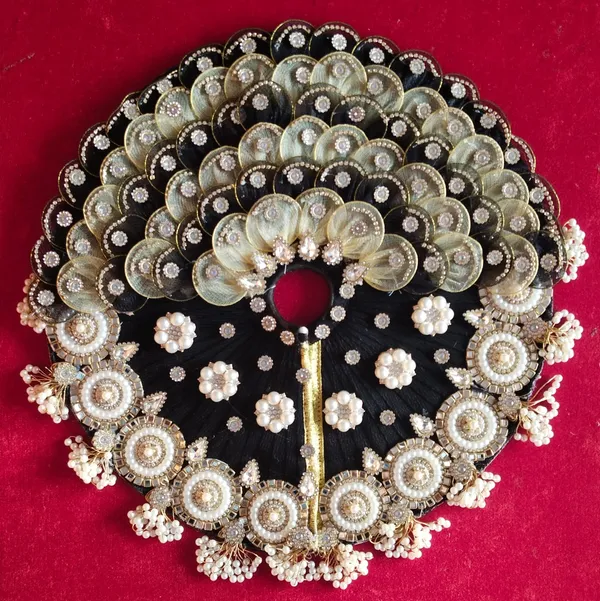 Handcrafted_black_Laddu_Gopal_Poshak_|_Rajsi_Pearl_|_Peacock_Pattern_|_Embroidered
