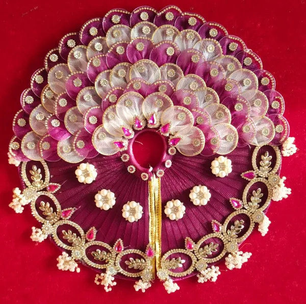 Handcrafted_wine__white_Laddu_Gopal_Poshak_|_Rajsi_Pearl_|_Peacock_Pattern_|_Embroidered