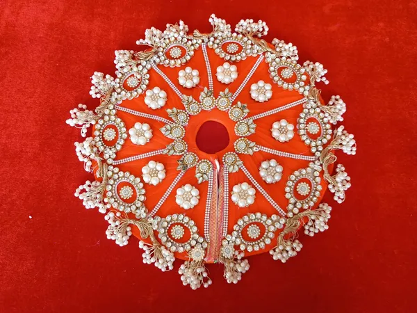 Orange__Laddu_Gopal_Poshak_Handmade_|_Embroidered