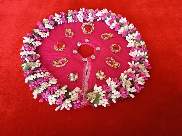 RANI_PINK_Laddu_Gopal_Poshak_Handmade_|_Embroidered