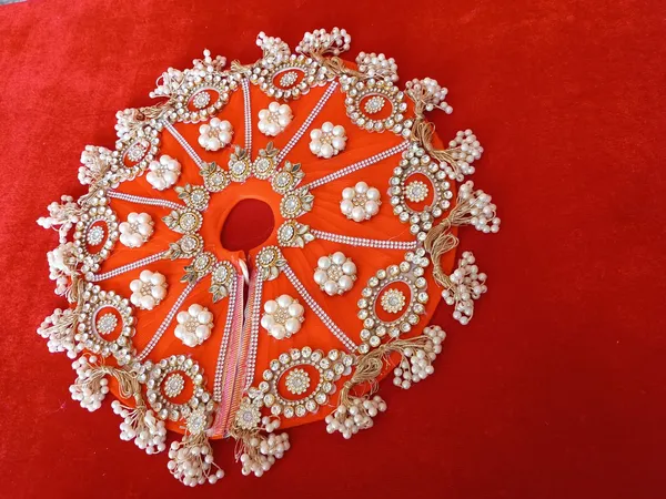 Orange__Laddu_Gopal_Poshak_Handmade_|_Embroidered