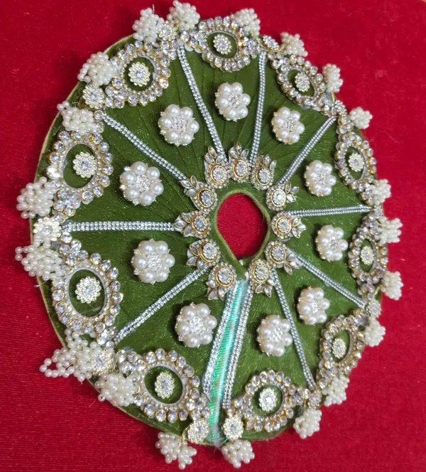 MEHNDI_Laddu_Gopal_Poshak_Handmade_|_Embroidered