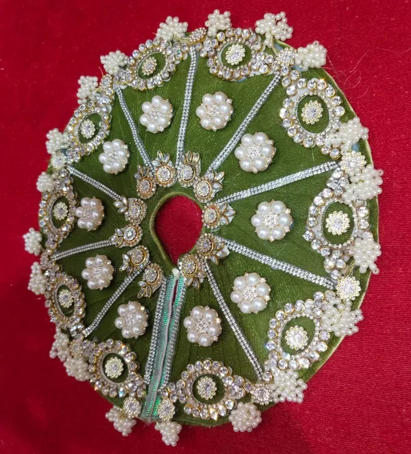 MEHNDI_Laddu_Gopal_Poshak_Handmade_|_Embroidered
