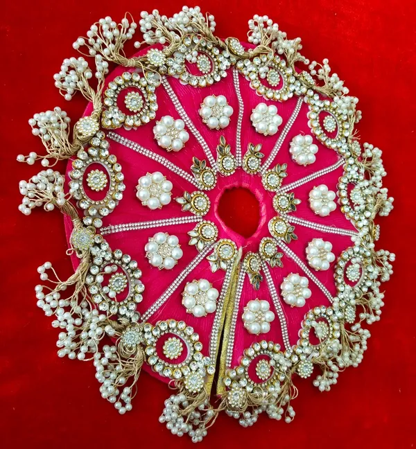 RANI_PINK_Laddu_Gopal_Poshak_Handmade_|_Embroidered