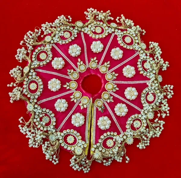 RANI_PINK_Laddu_Gopal_Poshak_Handmade_|_Embroidered