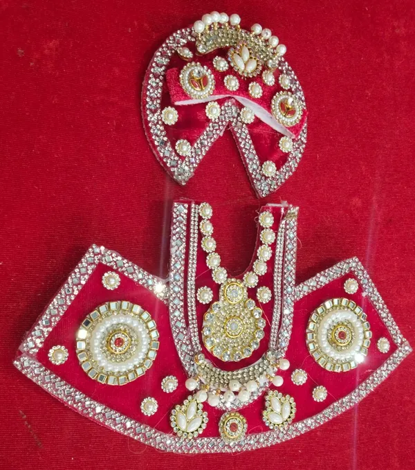 RED__Khatu_shayam_ji_dress_Handmade_|_Embroidered