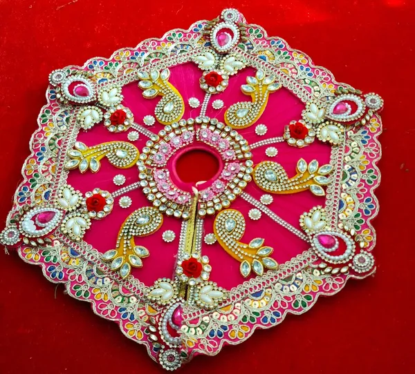 Rani_pink_Laddu_Gopal_Poshak_Handmade_|_Embroidered