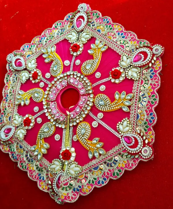 Rani_pink_Laddu_Gopal_Poshak_Handmade_|_Embroidered