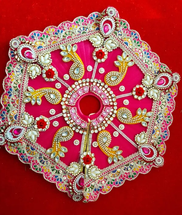 Rani_pink_Laddu_Gopal_Poshak_Handmade_|_Embroidered