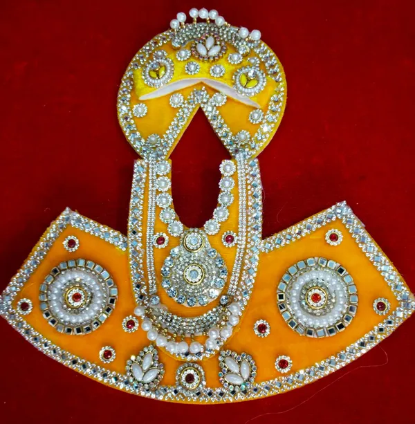 YELLOW_Khatu_shayam_ji_dress_Handmade_|_Embroidered