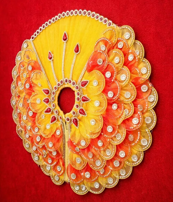 YELLOW__BUTTERFLY_Laddu_Gopal_Poshak_Handmade_|_Embroidered_