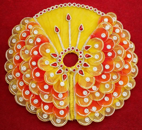 YELLOW__BUTTERFLY_Laddu_Gopal_Poshak_Handmade_|_Embroidered_