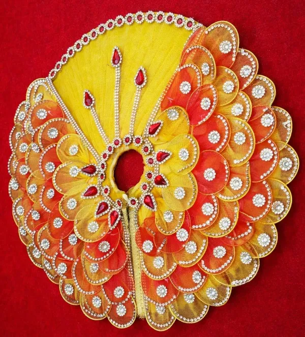 YELLOW__BUTTERFLY_Laddu_Gopal_Poshak_Handmade_|_Embroidered_