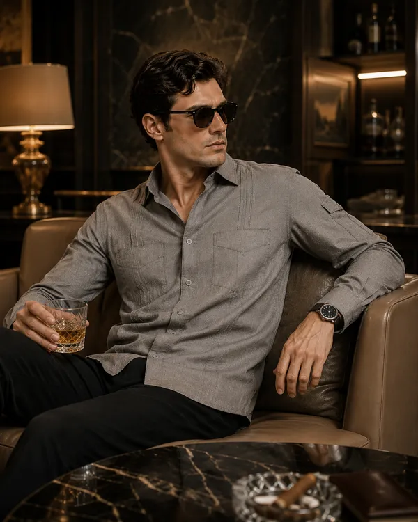 Grey_Cotton_Linen_Regular_Fit_Shirt_For_Men